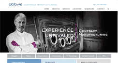 Desktop Screenshot of abbviecontractmfg.com